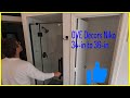 Como Instalar Puerta De Vidrio para Ducha Pequeña de un baño ( OVE DECOR  NIKO 34-IN TO 36-IN)