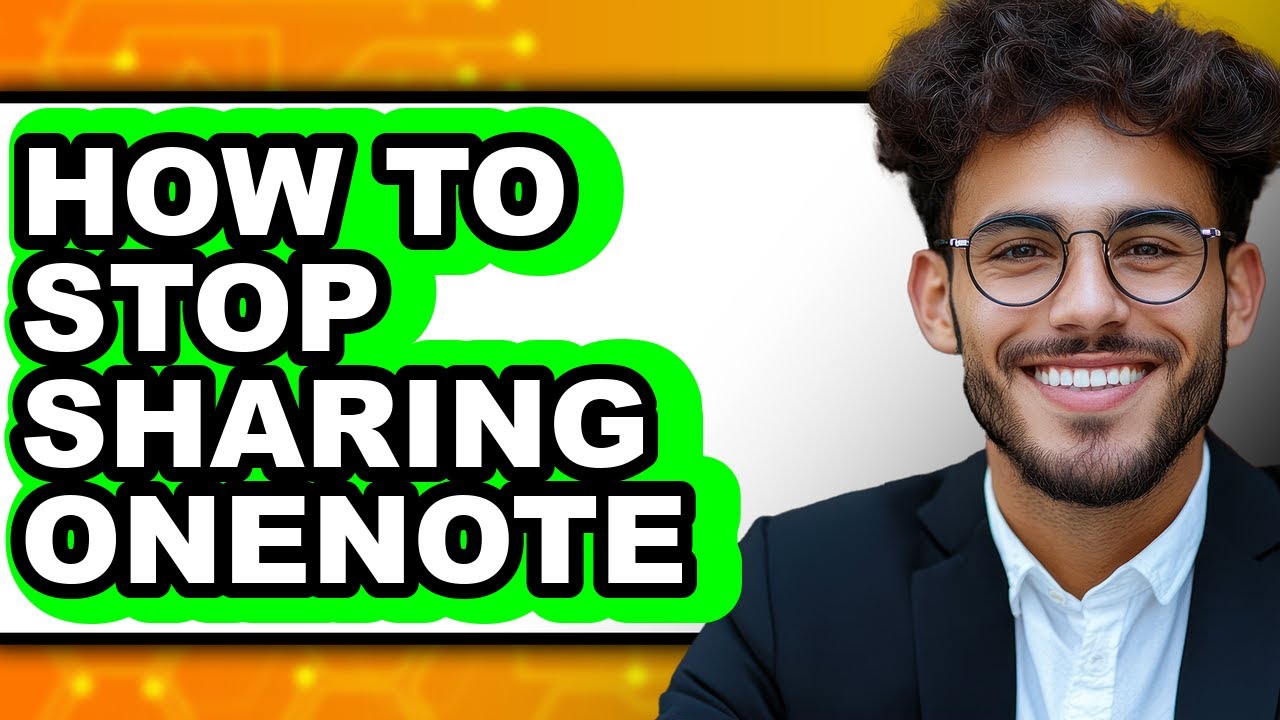 How to Stop Sharing Onenote (only Way) - YouTube