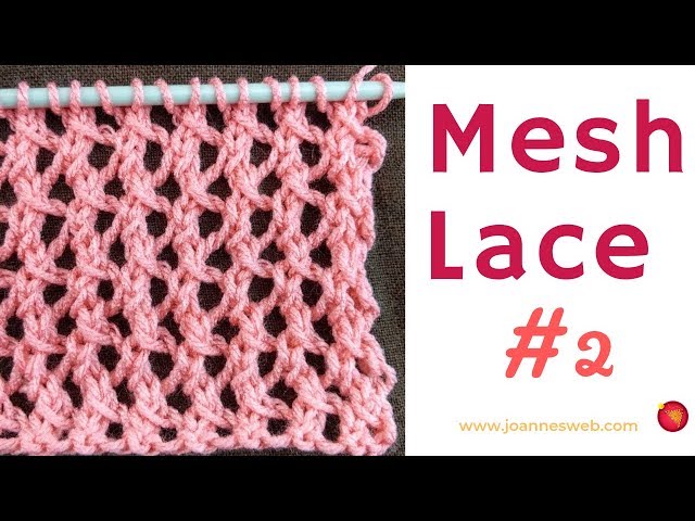 mesh ♡ pattern KNIT pants① How To Knit The Mesh Stitch Pattern - YouTube