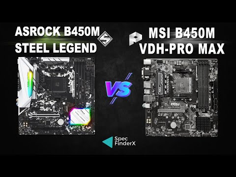 Asrock B450M Steel Legend vs MSI B450M PRO-VDH MAX