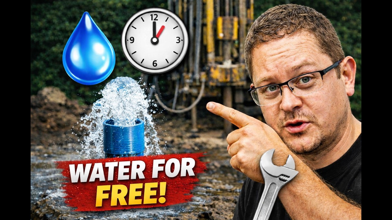 Дешевая и профессиональная скважина на воду - субтитры / 1 день / Как сделать скважину на воду