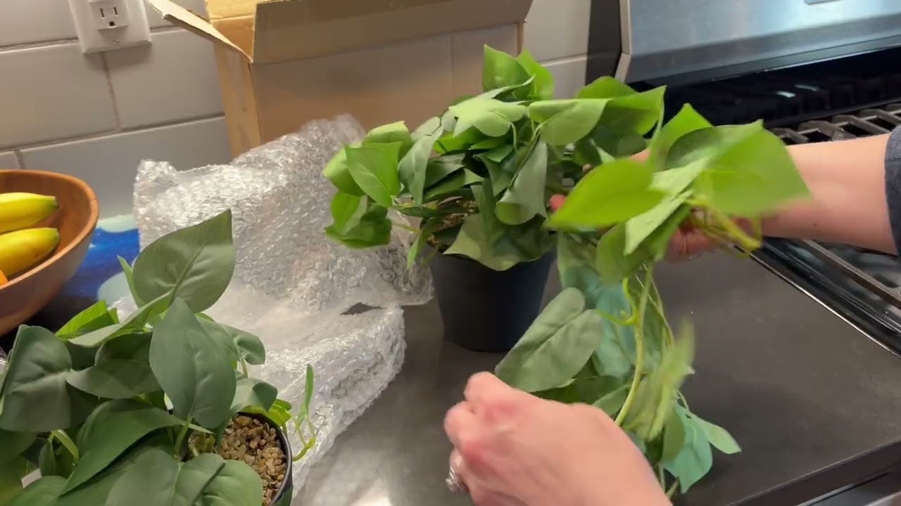 alyptus Fake Pothos Hanging Plants Review | Realistic 33″ Faux Ivy Greenery Set of 2 (B0DSW6VBWN)