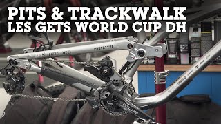 WORLD CUP DH PITS AND TRACKWALK - Les Gets, France