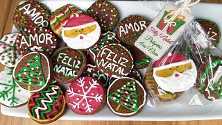 VENDA BISCOITOS de NATAL de CHOCOLATE - Decora&ccedil;&atilde;o F&aacute;cil e Lucrativa para  Vender e Presentear - YouTube