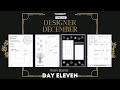 Designer December Day 11 - Vision Boards, Dream Boards - 2 page spreads, black background, landscape