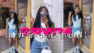 GRWM FOR THE FIRST DAY OF HIGHSCHOOL|| sophomore szn