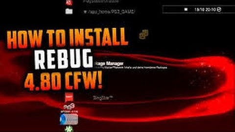 How to install Rebug 4.80 Cfw!