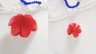 How to make easy paper flowers/DIY paper flowers/Very easy and simple paper craft