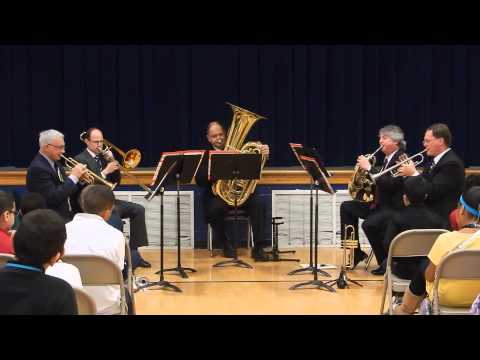 Brass Quintet at Diehl School