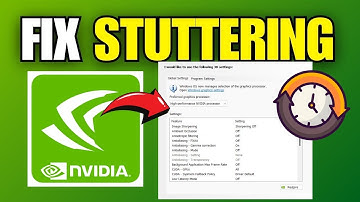 How To Fix NVIDIA Stuttering Issues ( Quick Guide )