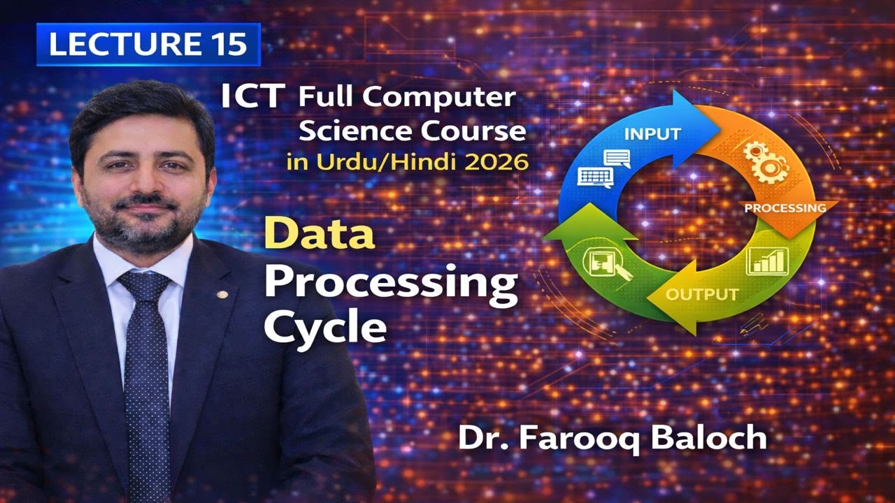 Data Processing Cycle | How Raw Data Becomes Useful Information (Urdu ...