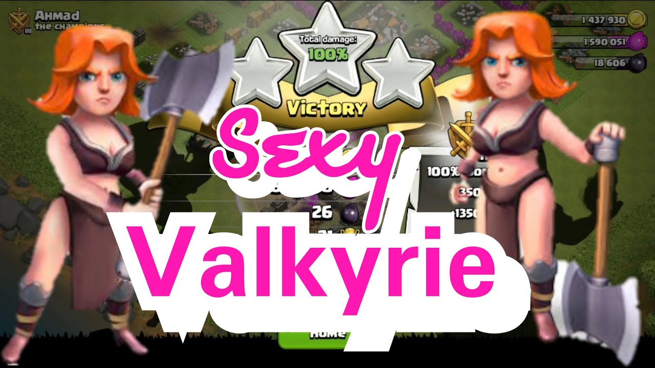 Clash of Clans Sexy Valkyrie STEPS UP - YouTube.