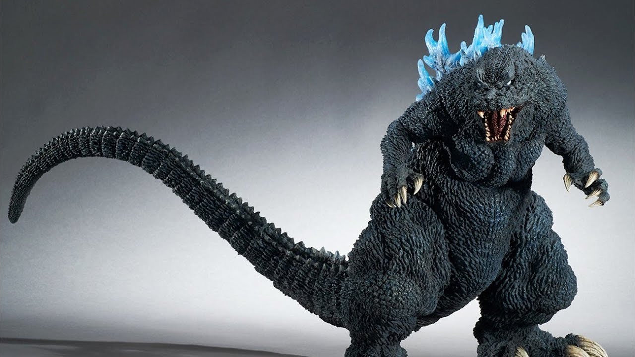 X-Plus Garage Toy Gigantic Series 2001 Godzilla Blue Dorsal Fin