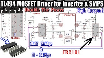 TL494 High Current MOSFET Gate Driver For Inverter and SMPS @ElectroBUFF