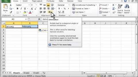 Excel 2010: How To Angle Text Labels - Tutorial Tips and Tricks