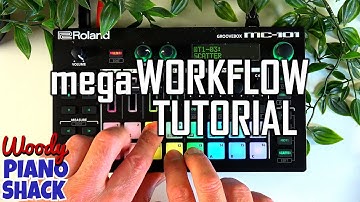 ROLAND MC 101 TUTORIAL - Sequencer, Sounds and Scatter