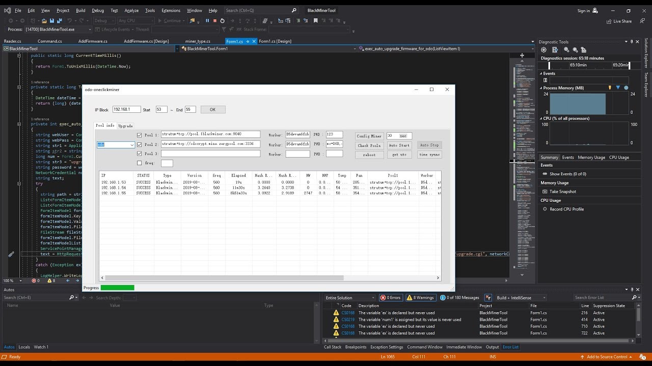 One Click Miner Software for Black Miner F1 Mini, F1 & F1+ FPGA Review