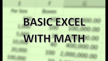 Basic Excel with Math