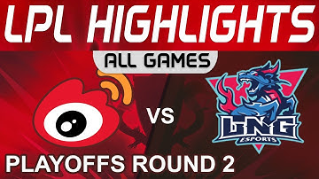 WBG vs LNG Highlights ALL GAMES LPL Summer Playoffs R2 2022 Weibo Gaming vs LNG Esports by Onivia