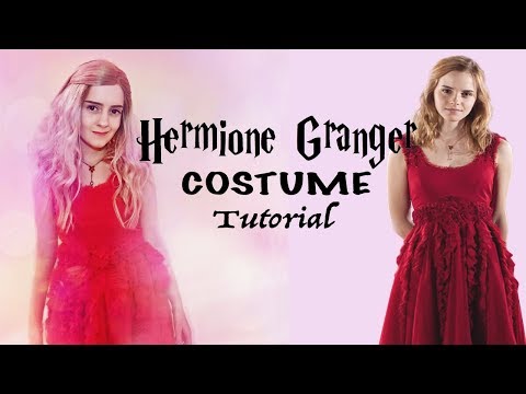 HERMIONE GRANGER COSTUME TUTORIAL | red dress | Tinkerbri