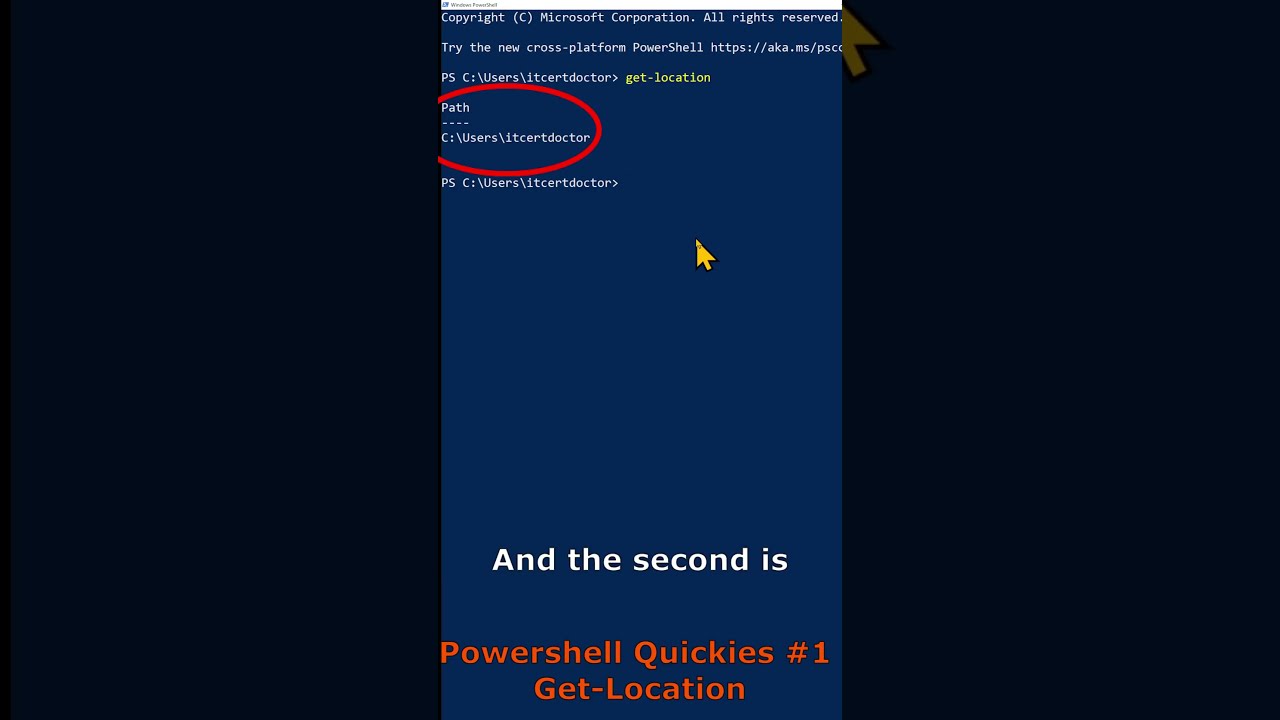 Powershell Quickes 1 How To Use Get Location 