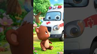 Ambulance Saves the Sad Bear #kidsvideo #kids #trucksong
