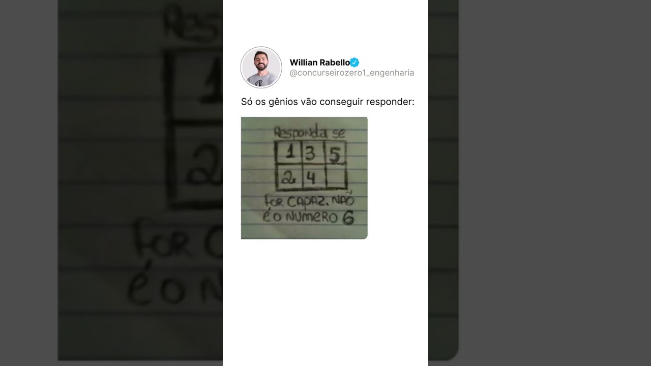 Só os gênios sabem essa!