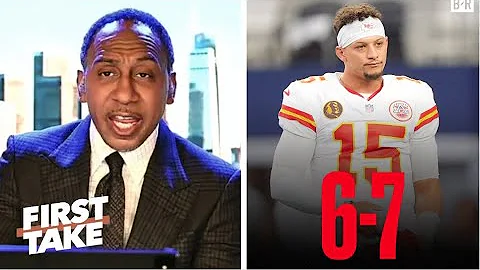 FIRST TAKE | Mahomes & Chiefs are DONE! - Stephen A. on KC fall to 6-7 after 20-10 loss to Texans