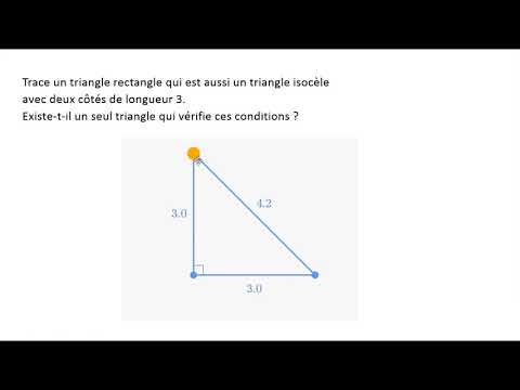 Vidéo: Les angles à la base d'un triangle rectangle isocèle mesurent-ils toujours 45 ?