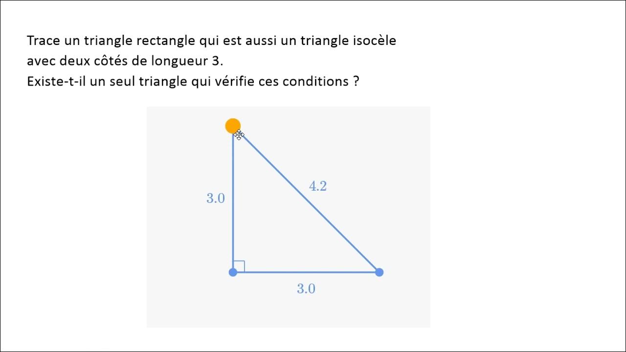 Triangle Isocèle Construire un triangle rectangle isocèle - YouTube
