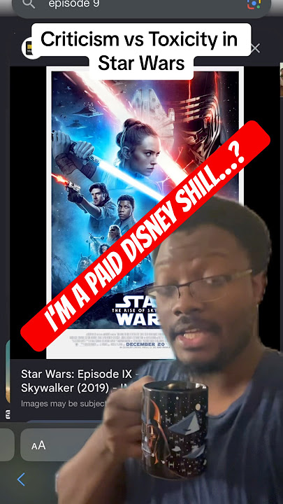 How NOT To Be A Toxic Star Wars Fan or Critic #youtubeshorts #starwars #movie