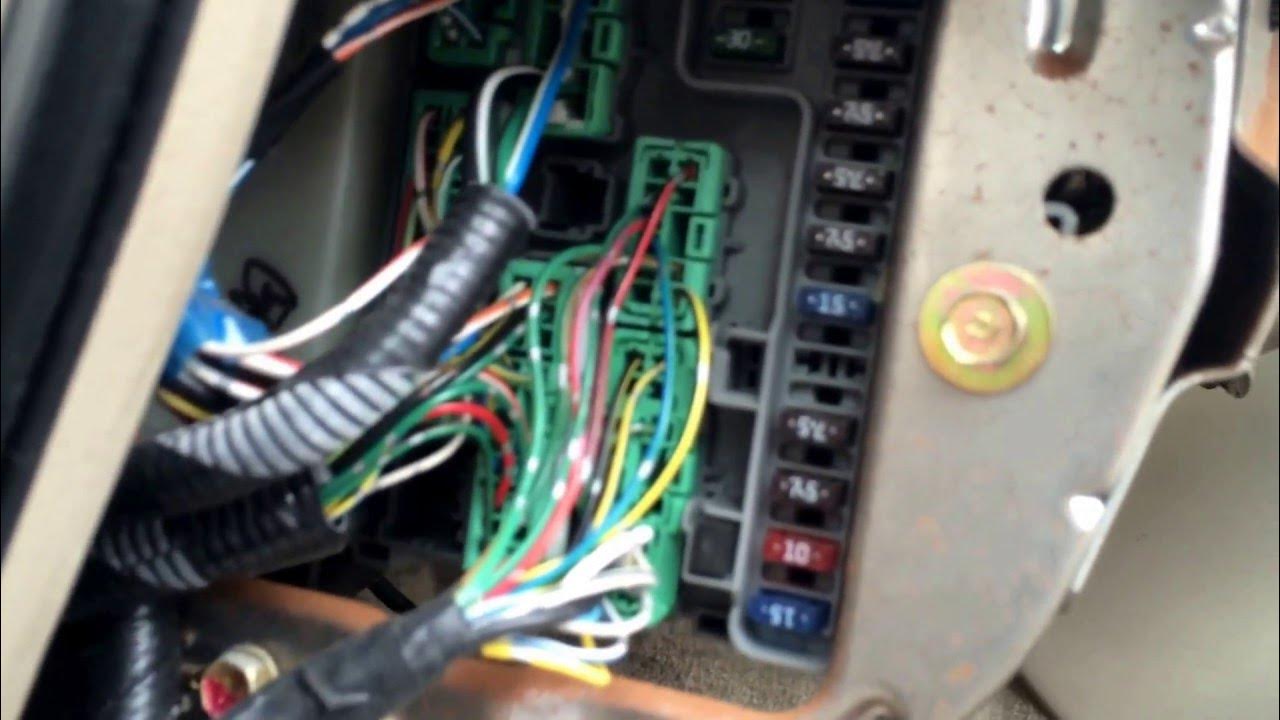 2000 Acura CL Fuse Box Location - YouTube