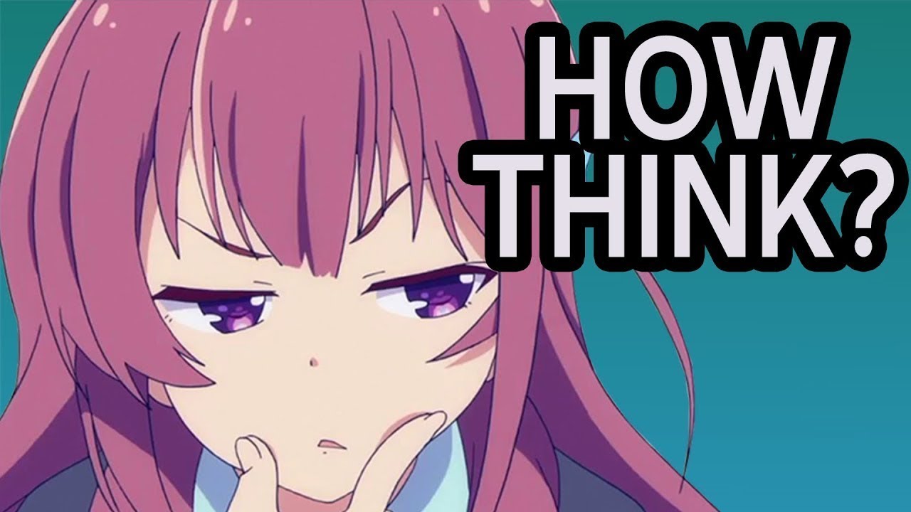 Anime Thinking Something