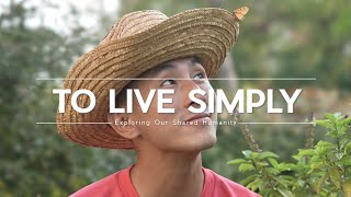 TO LIVE SIMPLY