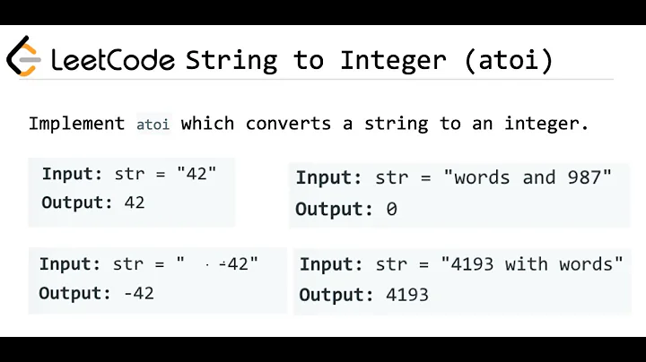 LeetCode: String To Integer (atoi)