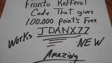 FRONTO referral CODE