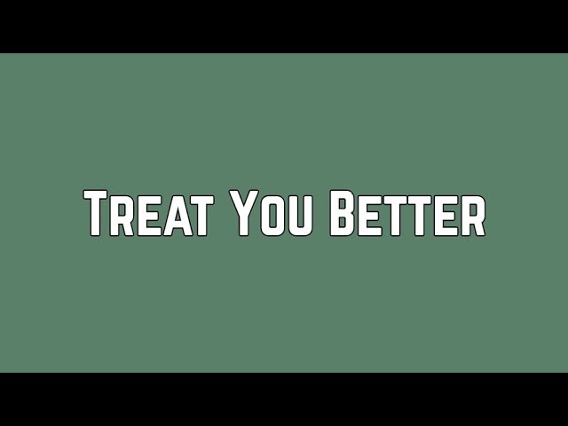 Shawn Mendes - Treat You Better (Lyrics) class=