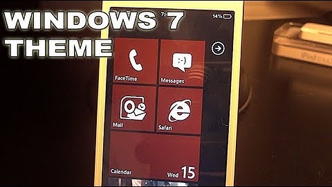 Windows 7 Theme for iPhone/iPod Touch