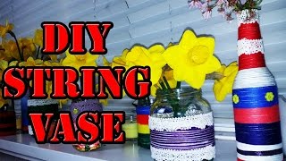 How to create a STRING VASE | Easy DIY