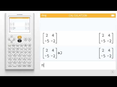 NumWorks Matricies