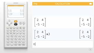 NumWorks Matricies