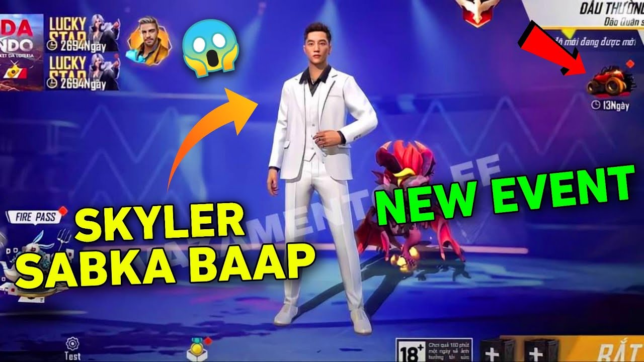 Free Fire New Skyler Character First Look | New Revive System | New Lobby | Skyler Event Rewards