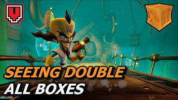 Seeing Double: All Boxes (with checkpoint numbers) - Crash Bandicoot 4 walkthrough
