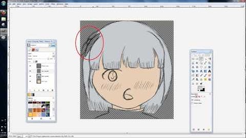 Gimp Basics/How to Color a Drawing Tutorial