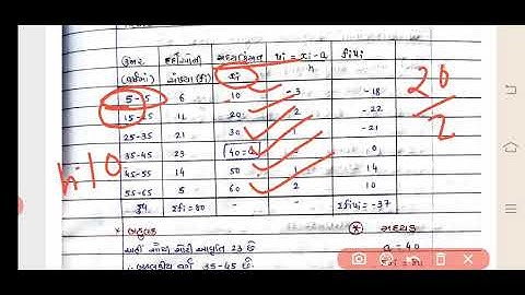 std 10 maths ch 14 (આંકડાશાસ્ત્ર)| exercise 14.2 example 1 to 3| part 5 |in gujarati  by Kanu Joshi