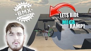 LETS RIDE THE MEGA RAMP! BMX STREETS PIPE! #4