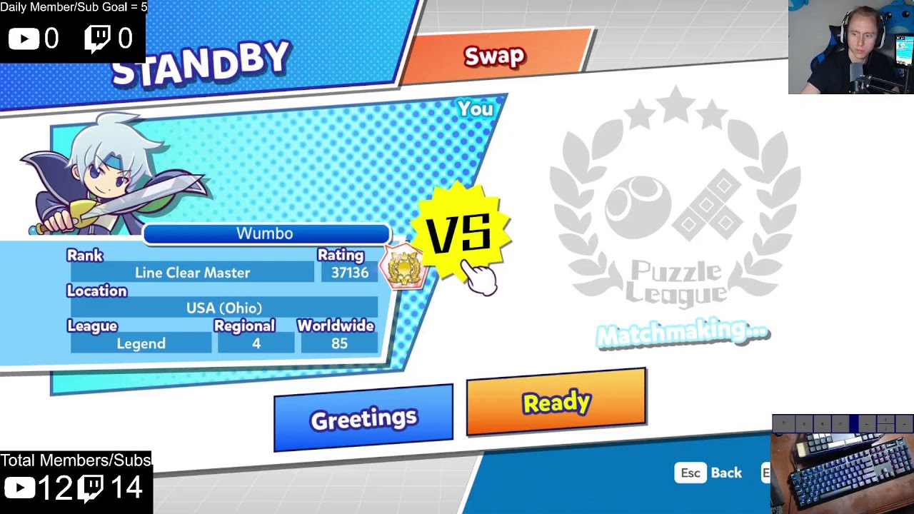 LIVE - Puyo Puyo Tetris! Come Snipe Me! Daily Wumbo Livestream 3-10-26