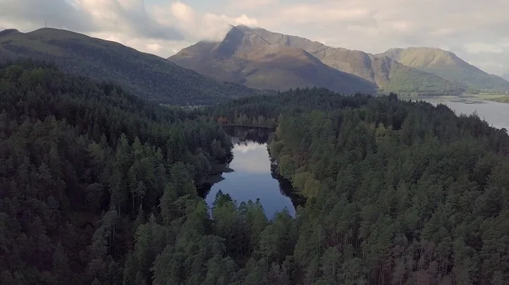 Glencoe Lochan from above, Highlands, Scotland.