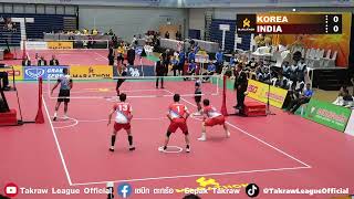 KOREA VS INDIA MEN REGU SEPAKTAKRAW WORLD CHAMPIONSHIP2023