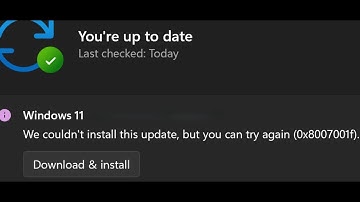 Fix Windows 11 Update Error 0x8007001f
